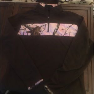 Pink/Brown Camo pullover